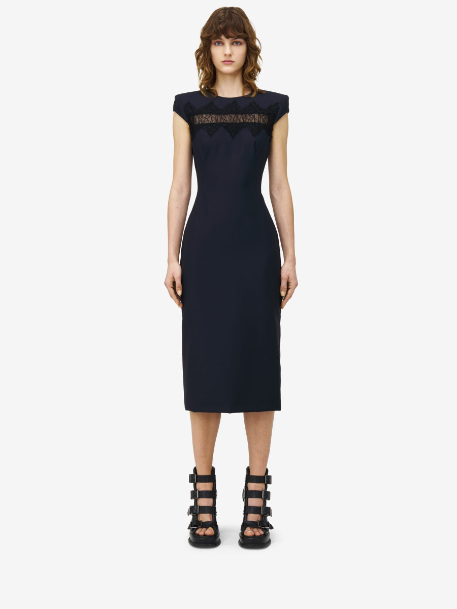 ALEXANDER MCQUEEN - Tailored Pencil Dress - Item 830138QJAEK4100